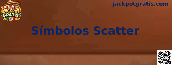 Muestra ilustrativa de símbolos scatter y bonificaciones en tragamonedas