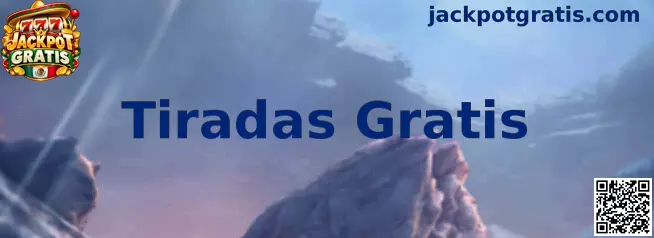 Ilustración de Tiradas Gratis en Jackpot Gratis, con rodillos de tragamonedas y símbolos de bonificación